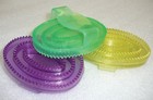 Rubber Massage Curry Comb Coat Shedding Horse Cattle Dogs Small