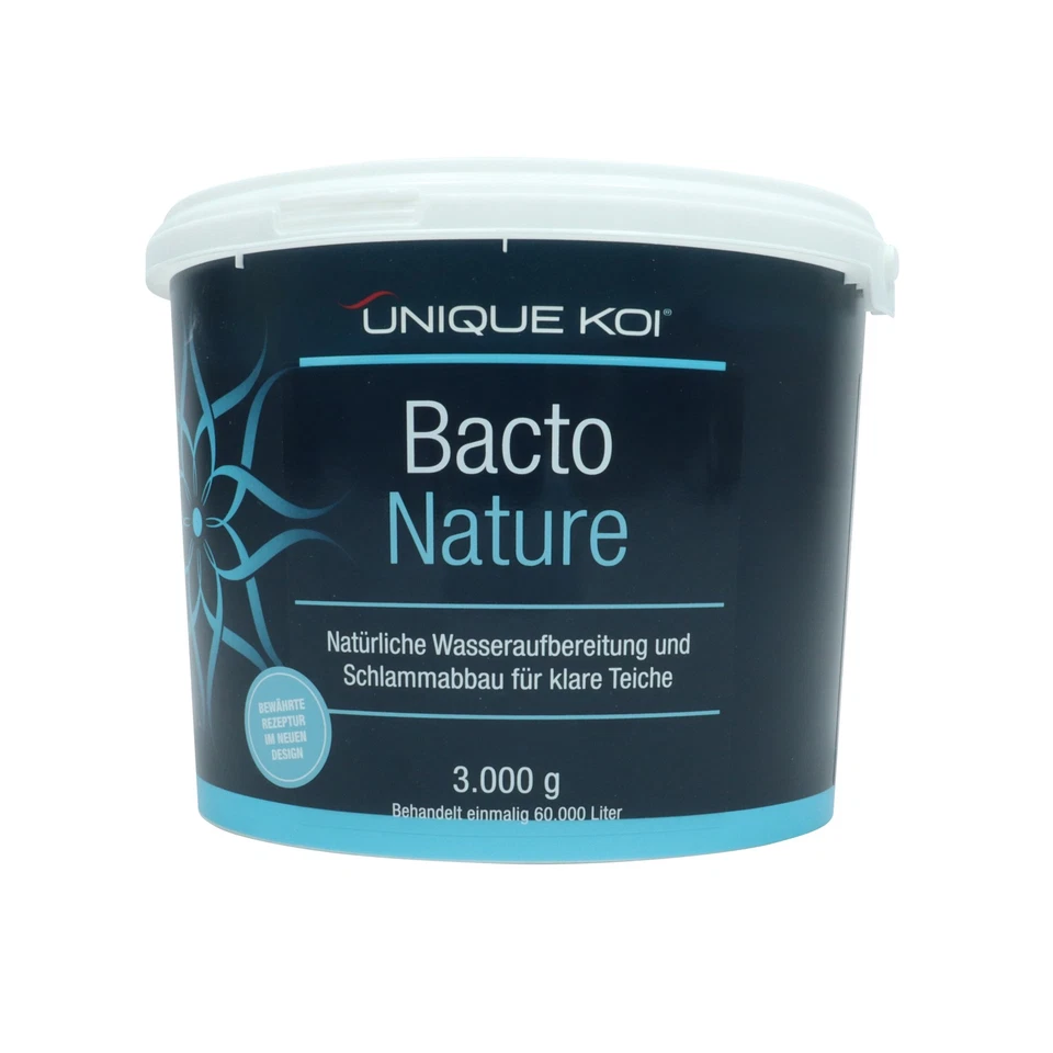 (23,30 EUR/kg) Unique Koi - Bacto Nature - 3000 g rimuovi fango e acqua kl