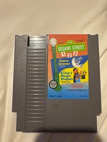 Sesame Street ABC & 123 - Authentic Nintendo NES Game - Tested  & Works
