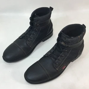 Schwarze Levis Strauss & Co. Bequeme Denim Stiefel Stil 51837501A Herren Größe 13 - Bild 1 von 16