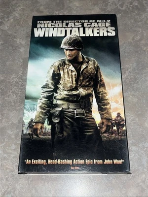 Windtalkers (VHS, 2002) Nicolas Cage, Adam Beach, John Woo Epic ***TESTED*** - Image 1 of 4