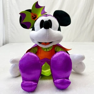 Disney Minnie Mouse Halloween 2024 Witch Costume 15" Plush Toy Orange Purple - Picture 1 of 8