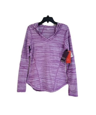 New Zella Women's Purple Athletic Long Sleeve Hooded Top Sz Medium - Image 1 of 4