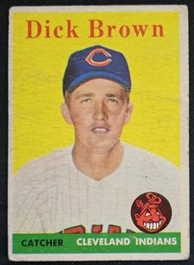1958 Topps #456 Dick Brown Cleveland Indians RC Rookie - PR - Picture 1 of 2