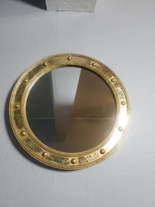 Vintage 12 " Convex Ships’ Marine Portal Type Mirror Decor Heavy Duty - Picture 1 of 14