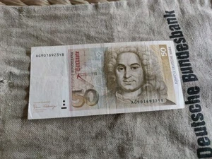 Ⓜ️ 50 Deutsche Mark ☘️ 2. Januar 1989 💥 DM Schein Bundesbank 🍄 - Bild 1 von 2