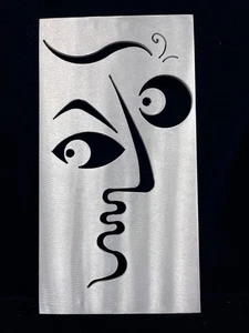 Rockledge Design Studios Christopher Royal Wandpaneele Art Deco Gesicht Aluminium - Bild 1 von 3