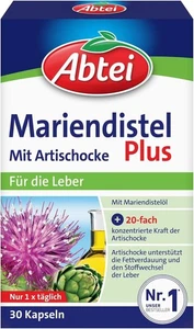 Abtei Mariendistelöl Plus Mariendistelölkapsel Artischocke Leber 30 Kapseln - Bild 1 von 6