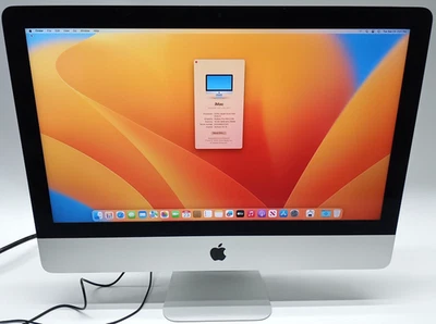Apple iMac A1418 21.5" Retina 4K i5-7400@3.0 16GB/1TB HDD OS Ventura 2017 SB783 - Image 1 of 4