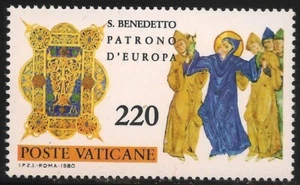 Vatican City #671 VF MNH - 1980 220 l Death of St. Benedict - Picture 1 of 1