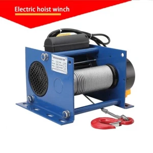 Elektrozug Drahtseil 110V Micro Elektrische Seilwinde 200 - 400KG Drahtseil: 30m - Bild 1 von 12
