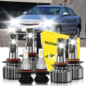 For Toyota Camry 2002-2006 LED Headlight +Fog Light Kit High&Low Beam Bulb White - Bild 1 von 11
