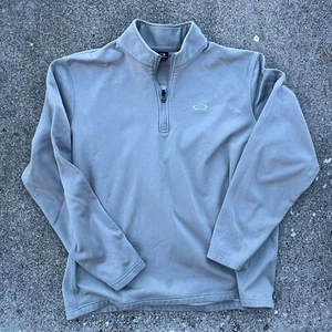 Oakley Men's Grey Pullover fleece lined quarter zip XL - Picture 1 of 5