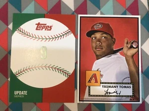 YASMANY TOMAS #9 DiamondBacks 63/99 Made 2015 Topps 5x7 1952 Tribute Update - Picture 1 of 1