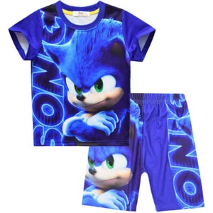 Niños Niños Sonic Verano Set Camiseta y Shorts Pijama Ropa Pijama - Imagen 1 de 10