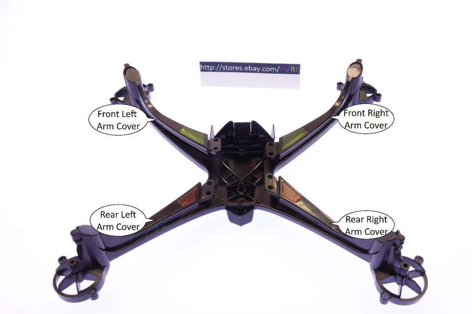 Sky Viper v2400 HD Streaming Video Drone Replacement FRONT LEFT ARM COVER - Image 1 of 1