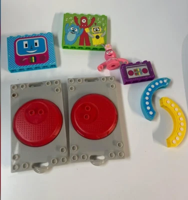 Yo Gabba Gabba Mega Bloks Toy Boombox DJ Lance  2009 partial set RARE — 第 1/3 张图片