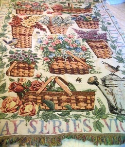 LONGABERGER Abuela Bonnie's CESTA LANZAMIENTO SERIE MAYO 50" X 60" HERMOSO USADO EN EXCELENTE ESTADO - Imagen 1 de 5