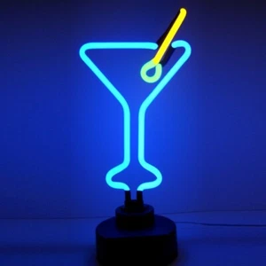 SCULTURA NEON VETRO MARTINI - Foto 1 di 1