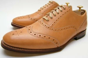 FLORSHEIM 125TH ANNIVERSARY TAN SPADE SOLE WINGTIP OXFORD DRESS SHOES 10 1/2 D - Picture 1 of 12