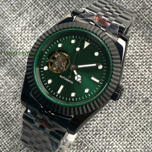 36mm/39mm NH38A Mechanical Automatic Mens Watch Skeleton Dial Sapphire Glass - Picture 1 of 22