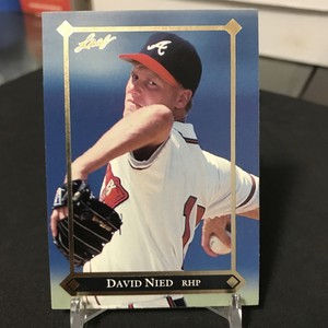 1992 Leaf David Nied RC Rookie Leaf Gold Rookies #BC10  Atlanta Braves MLB