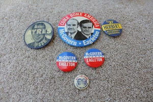 Vintage Political Buttons, assorted - Picture 1 of 2