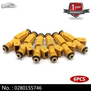 6pcs Fuel Injectors Fits 97-98 Volvo S90 87-98 Jeep 4.0L Dodge 3.9L - Picture 1 of 9