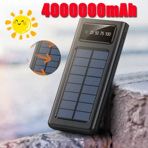 2025 Super 4000000mAh 4 USB Portable Charger Solar Power Bank for Cell Phone US - Picture 1 of 12