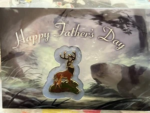 Disney DLR - Cast Exclusive - Father's Day Card and Pin Set (Bambi) LE 250 - Picture 1 of 2