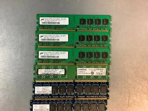 1GB PC2 DDR2-667 1Rx8 2Rx8 LOT OF 6 Various Registered Memory(RAM) DIMM - Picture 1 of 3