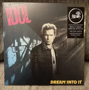 BILLY IDOL-DREAM INTO IT-LIMITED ED PURPLE VINYL w/AUTOGRAPHED INSERT-NEW SEALED - Picture 1 of 4