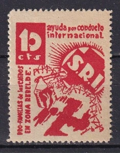 SCW Etiqueta Política SRI Edifil 1126 PRO-FAMILIAS CAIDOS ZONA REBELDE (1) - Imagen 1 de 2