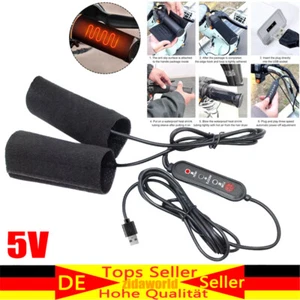 5V Heizgriffe Lenker Griffheizung Beheizte Motorrad beheizte Griffe Handwärmer~ - Bild 1 von 23