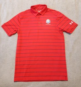 Polo da golf uomo Under Armour Heat Gear sciolta Interlachen 2016 junior rossa taglia S - Foto 1 di 5