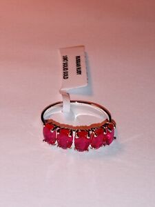 2.47 Ct Lab Created Ruby 10kt Solid White Gold Ring Size 7 New
