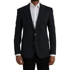 DOLCE & GABBANA Blazer Dark Blue Cotton Single Breasted Coat IT50/US40/L 2030usd - Picture 1 of 9