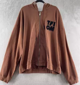 The Future is on Mars TFIOM Jacket Mens Sz 2XL Brown Hoodie Full Zip - Picture 1 of 13
