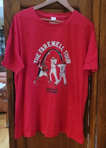 2022 The Farewell Tour  St. Louis Cardinals Shirt XL Pujols Molina Wainwright Cover
