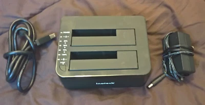 Inateck Dual Bay Hard Drive Docking Station with Offline Clone - Black (SA02003) - Image 1 of 3