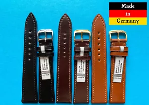 Shell Cordovan Uhrenarmband 18, 20 Seattle schwarz braun Made in Germany / 65 - Bild 1 von 5
