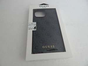 Guess Slim Profile PU Leather Protective Case For iPhone 13 Pro Max Grey - Picture 1 of 4