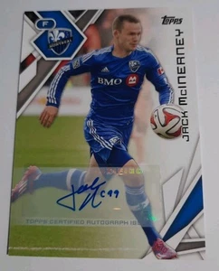 Jack McInerney 2015 Topps MLS #73 Auto Montreal Impact - Picture 1 of 2