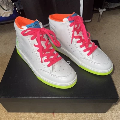 Chanel Multicolor Zapatillas Altas Cuero Talla 42 Foto 1 de 4