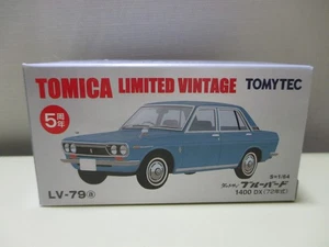 TOMY TEC Tomica Limited Vintage LV-79a 1/64 Nissan Datsun Bluebird 1400 DX Blue - Picture 1 of 1