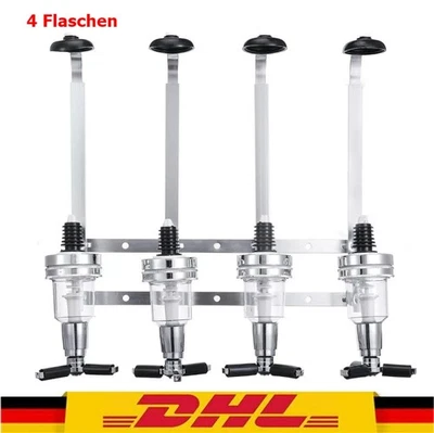 Getränkespender BarButler Flaschenhalter Schnaps Getränkeportionierer 4 Flaschen - Bild 1 von 4