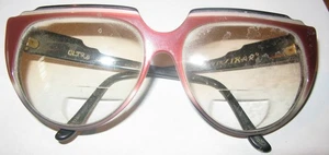 Gafas Tri Color Vintage Marco Grande Plástico Ultra Diseños Zanzíbar Inglaterra - Imagen 1 de 7