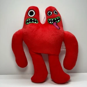 Red Two Headed Monster Plush Stuffed Toy 8” Funny Weird Creature Doll - Picture 1 of 4