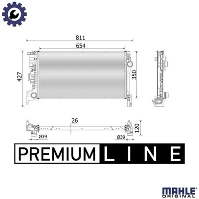 RADIATOR ENGINE COOLING CR 2335 000P FOR VOLVO V60/II S90/ESPORTIVO V90/CROSS - Image 1 of 4