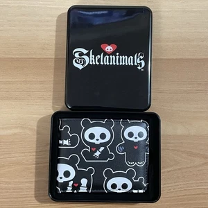 Skelanimals Geldbörse Herren Bifold Figuren Schwarz mit Etui Kunstleder Neu - Bild 1 von 9